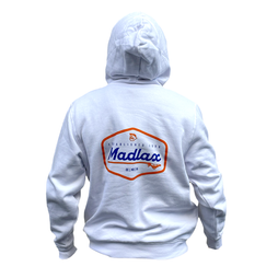 Madgear Longboard White Fleece Hoodie