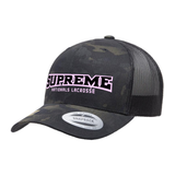 Supreme Nationals Black Camo Mesh Back Hat