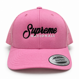 Supreme Nationals Pink Mesh Back Hat