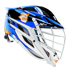 Madlax All-Stars Official Royal Chrome Cascade XRS Pro Helmet with decals