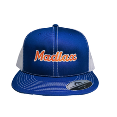 MadGear Flat Brim Script Mesh Back Hat