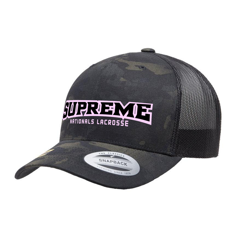 Supreme Nationals Black Camo Mesh Back Hat – Madlax