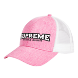 Supreme Nationals Pink Mesh Back Hat