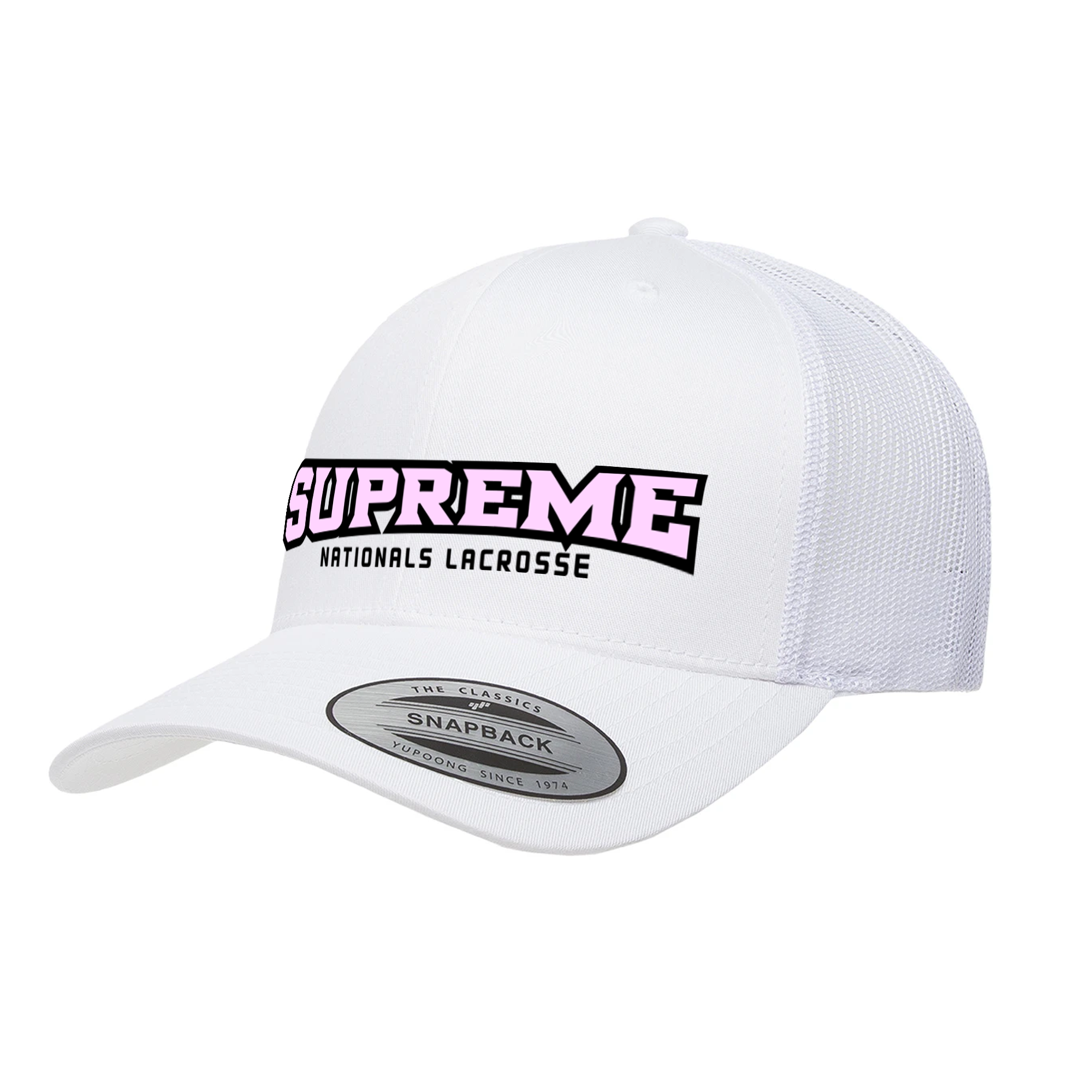 Supreme Nationals White Mesh Back Hat