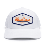 MadGear White with Royal Longboard Patch Mesh Back Hat