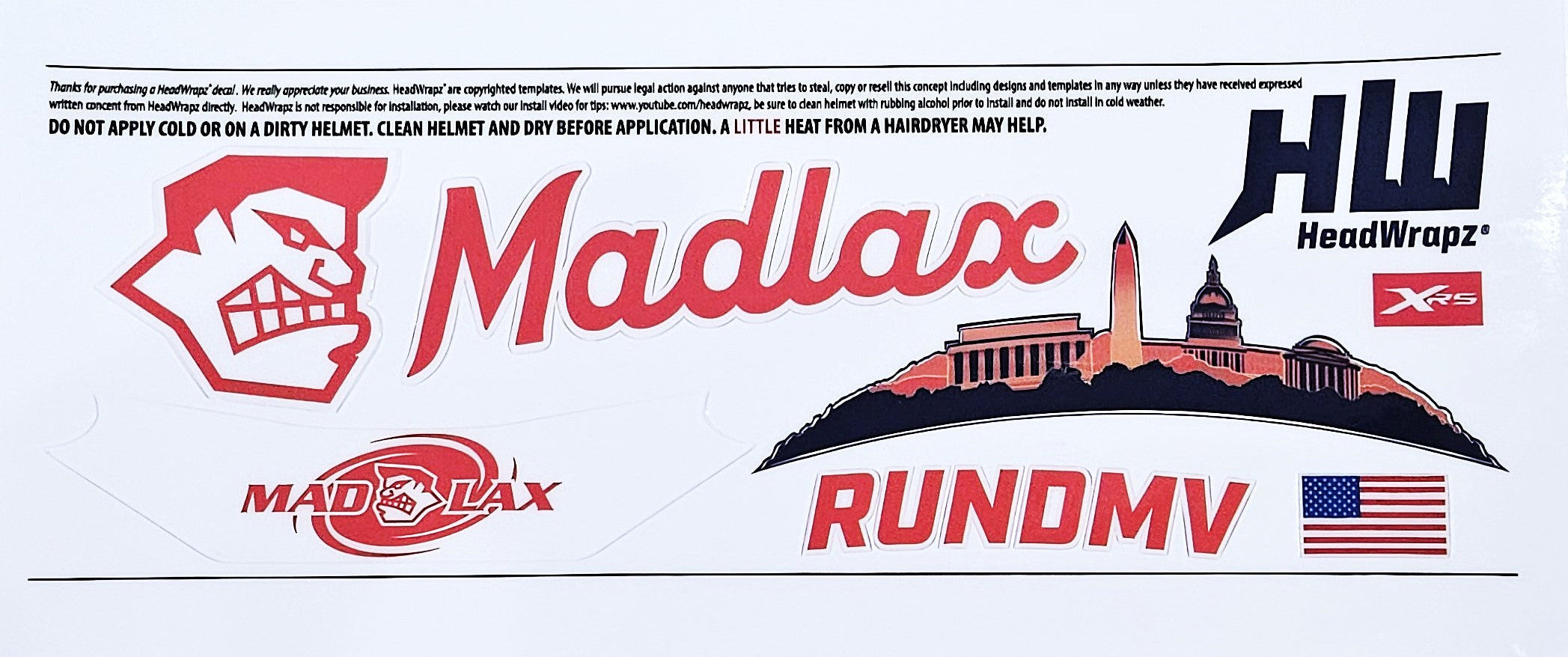 Madlax All-Stars Helmet Wraps