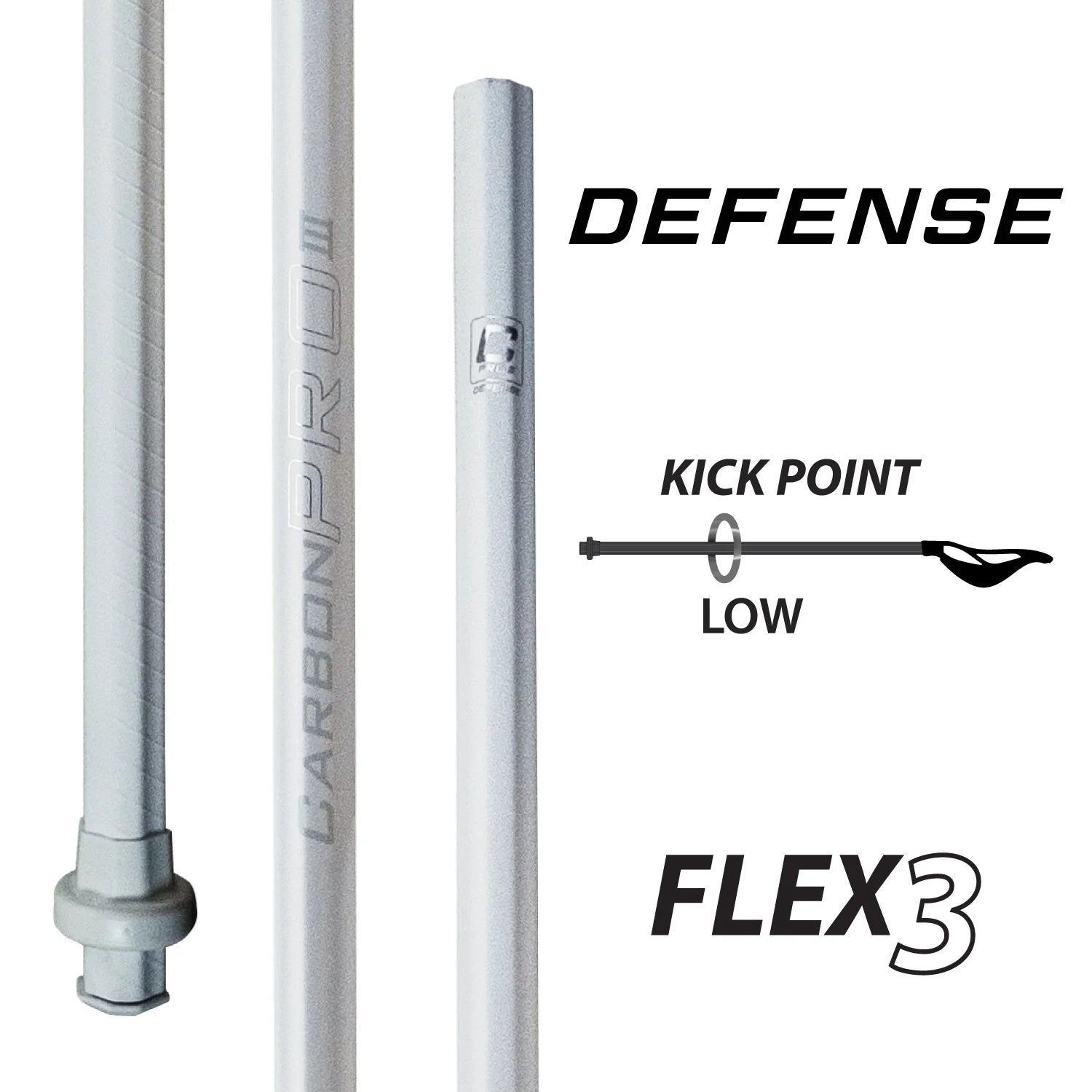 ECD Carbon Pro 3.0 Lacrosse Shaft - Defense