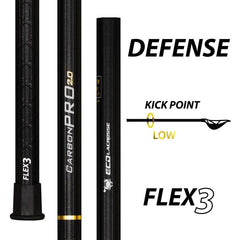 ECD Carbon Pro 2.0 Lacrosse Shaft - Defense - Flex 3 - Retail
