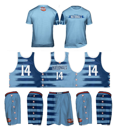 Custom 3-Piece Game Set (Reversible Jersey, Game Shorts, Shooter Shirt)