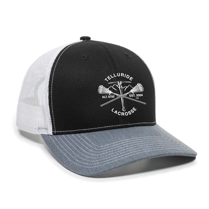 Telluride White Mesh Back Structured Baseball Hat