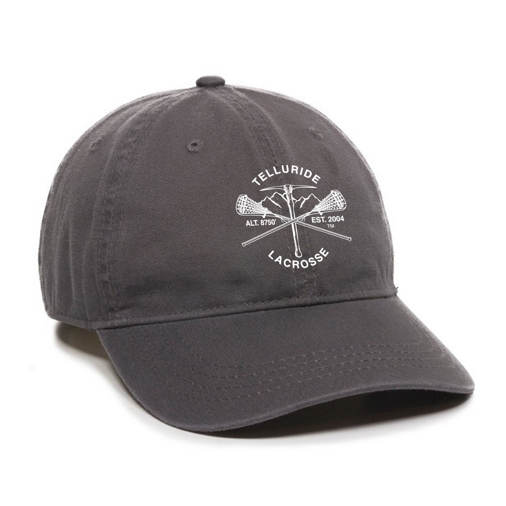 Telluride Charcoal Unstructured Baseball Hat